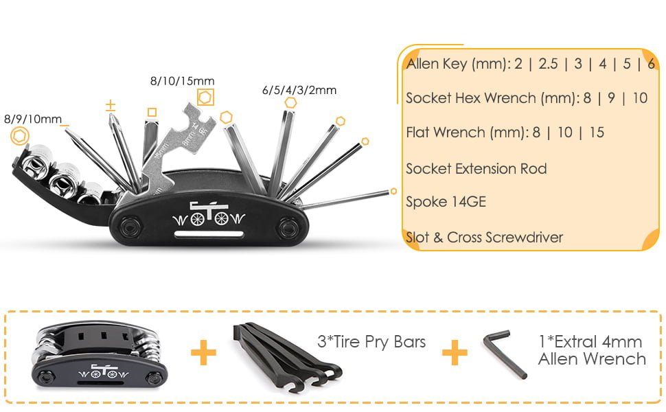 WOTOW Bike Repair Tool Kit - Image 2