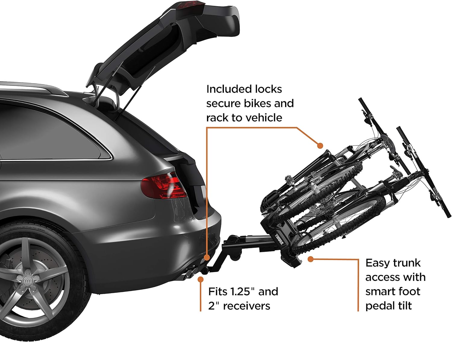 Thule EasyFold XT 2 Hitch Bike Rack - Image 3