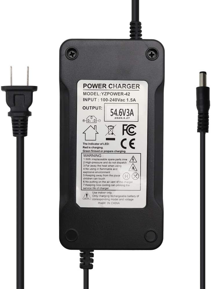54.6V 3A Lithium Battery Charger for 48V 13s Batteries