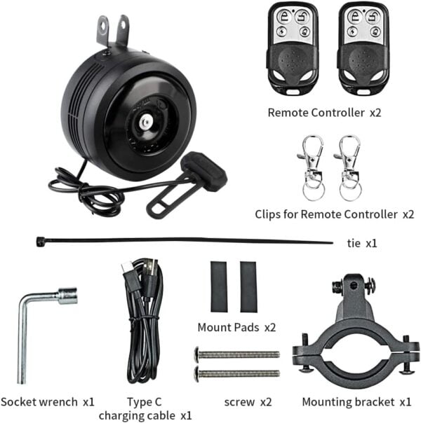 eBike Alarm Horn USB Rechargeable - Image 3