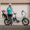 XPedition 2.0 Raindrop Blue Dual Battery Cargo eBike - Image 3