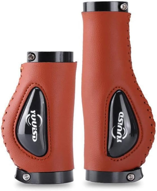Silicone PU Leather eBike Grips