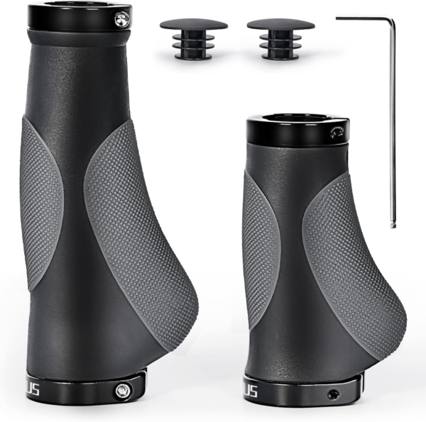 PRUNUS Bike Grips Rubber Ergonomic Antislip Handlebar Grips