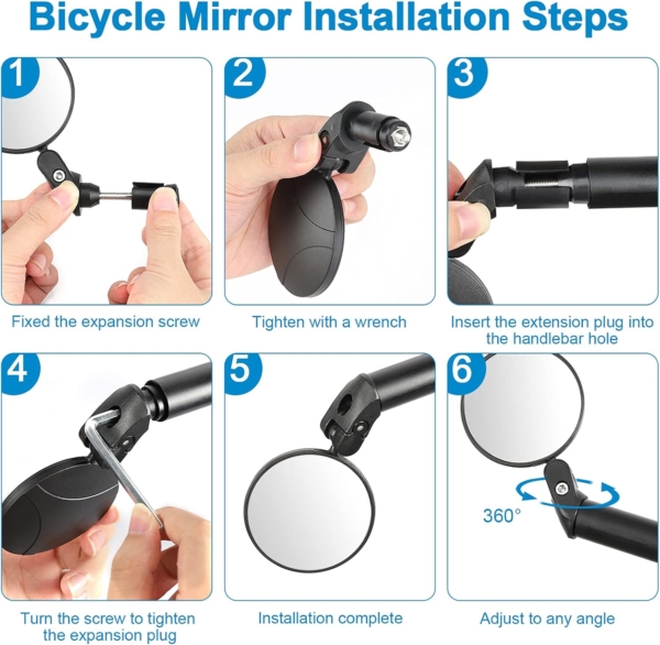 Bike End Bar Mirrors - Image 3