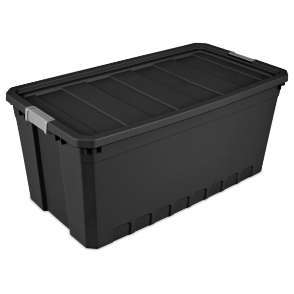 Sterilite 50-Gallon Large Stackable Rugged Industrial Storage Tote Container